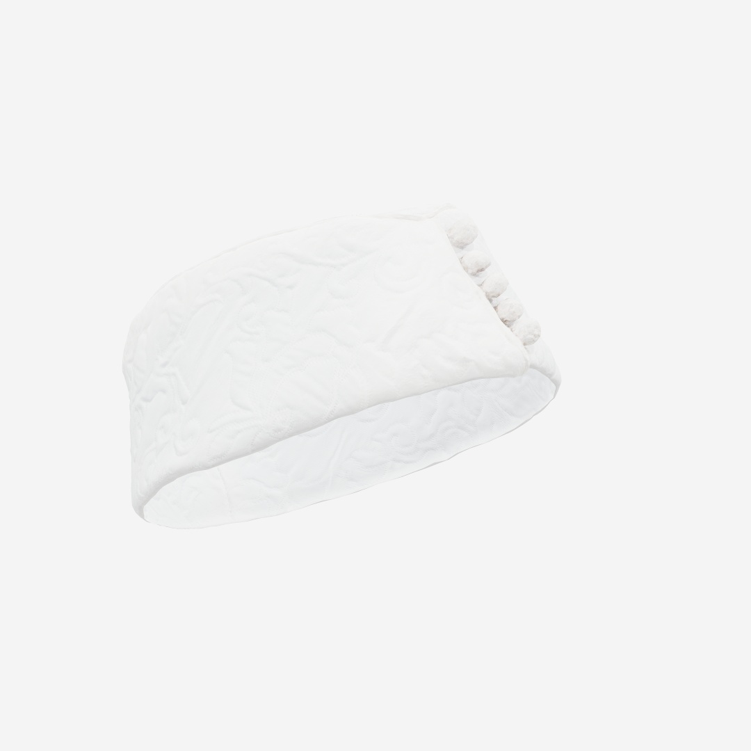 White Pattern Hat