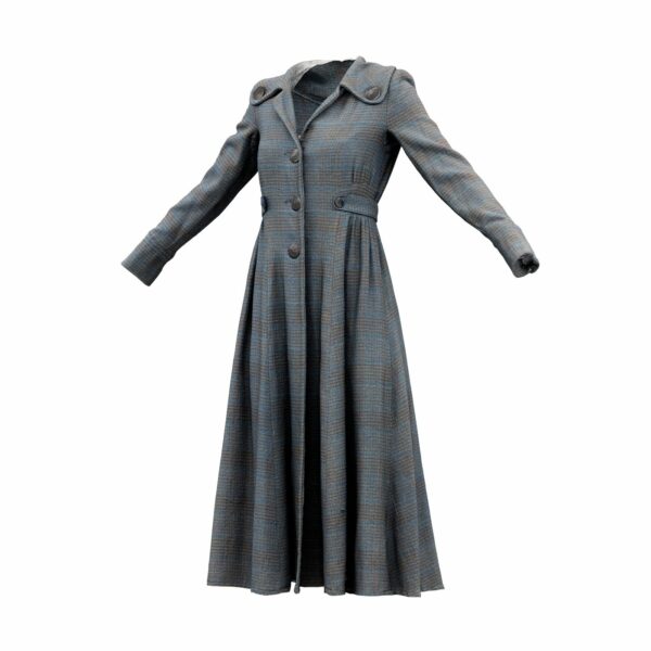 Elegant Button Coat Closed